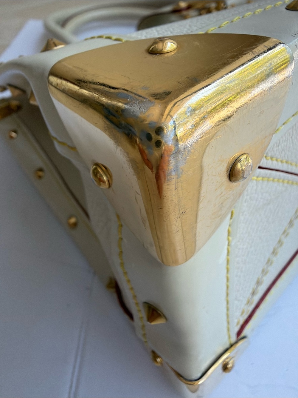 Louis Vuitton F/W 03 Suhali Le Fabuleux- Blanc w receipt - Picture 8 of 11